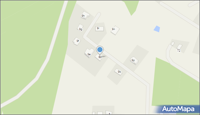 Wałdowo Królewskie, Leśna, 9d, mapa Wałdowo Królewskie