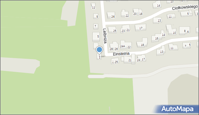 Warszawa, Leibniza Gottfrieda, 1, mapa Warszawy