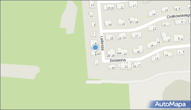 Warszawa, Leibniza Gottfrieda, 3, mapa Warszawy