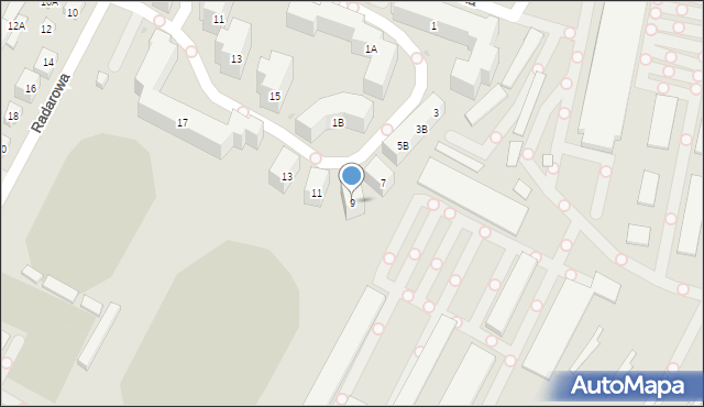 Warszawa, Lechicka, 9, mapa Warszawy