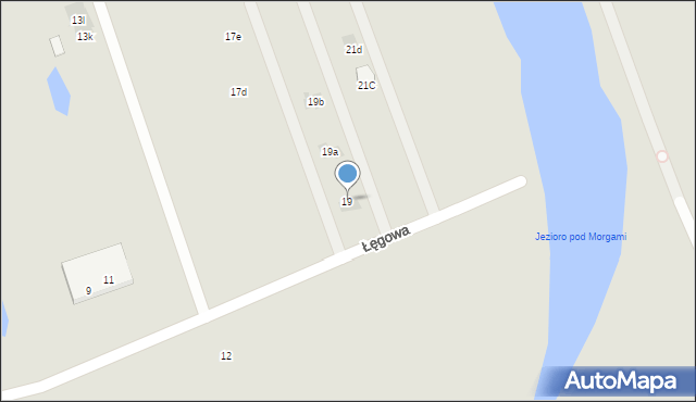 Warszawa, Łęgowa, 19, mapa Warszawy