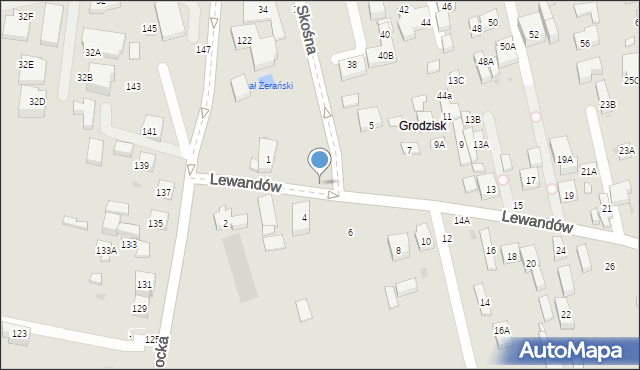 Warszawa, Lewandów, 3, mapa Warszawy