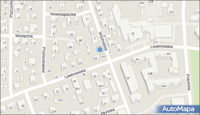 Warszawa, Lewinowska, 31, mapa Warszawy