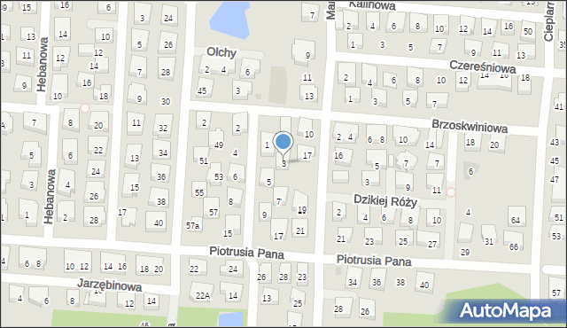 Warszawa, Leszczynowa, 3, mapa Warszawy