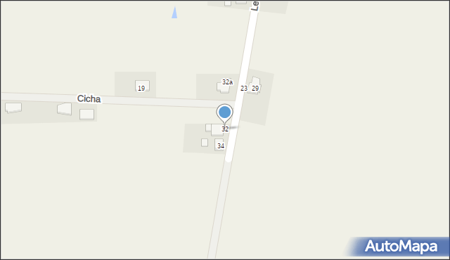 Wawelno, Leśna, 32, mapa Wawelno