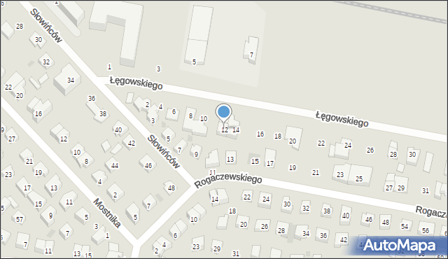 Wejherowo, Łęgowskiego Józefa, 12, mapa Wejherowo