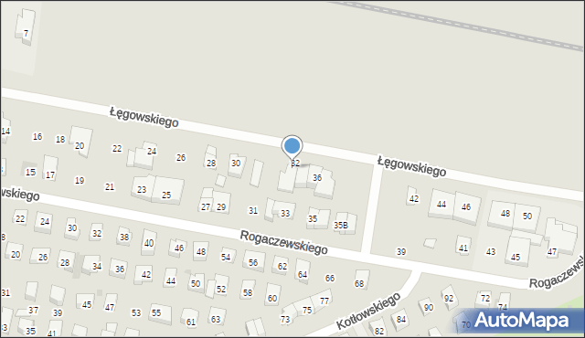 Wejherowo, Łęgowskiego Józefa, 32a, mapa Wejherowo