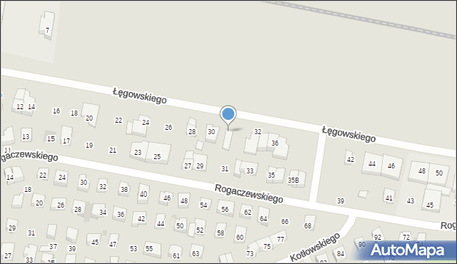 Wejherowo, Łęgowskiego Józefa, 32b, mapa Wejherowo