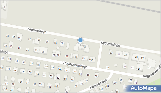 Wejherowo, Łęgowskiego Józefa, 34, mapa Wejherowo