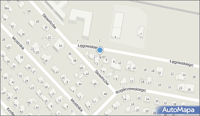 Wejherowo, Łęgowskiego Józefa, 4, mapa Wejherowo