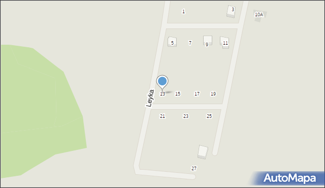 Wielbark, Leyka Emila, 13, mapa Wielbark