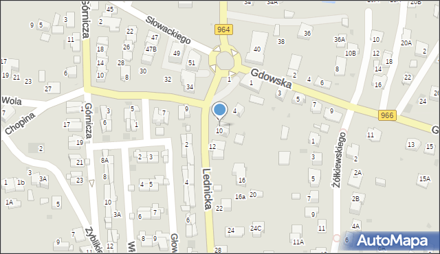 Wieliczka, Lednicka, 8, mapa Wieliczka