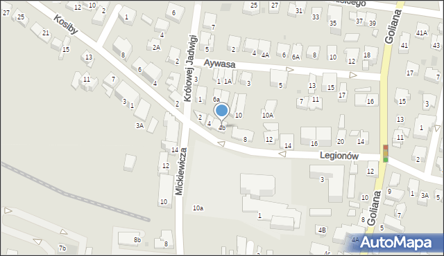 Wieliczka, Legionów, 4b, mapa Wieliczka