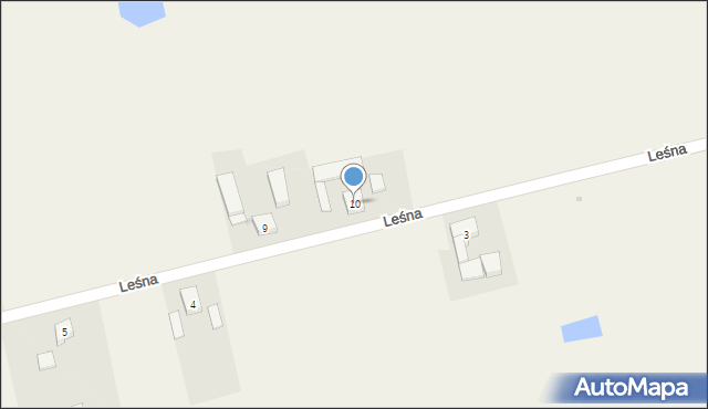 Wieńkowo, Leśna, 10, mapa Wieńkowo