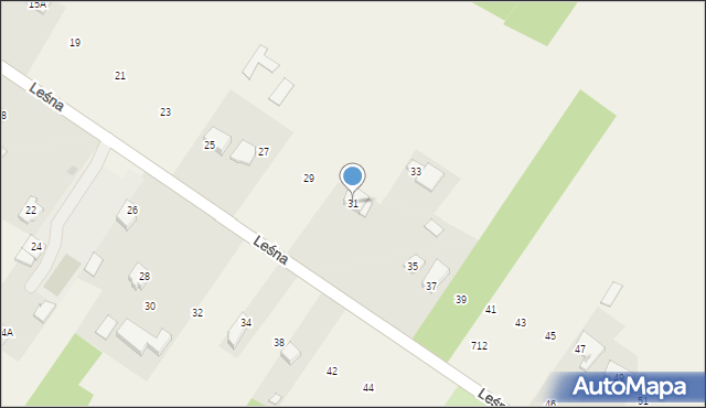 Wierzbica, Leśna, 31, mapa Wierzbica