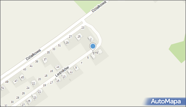 Wierzonka, Leśników, 3, mapa Wierzonka