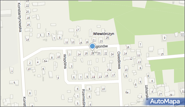 Wiewiórczyn, Legionów, 18, mapa Wiewiórczyn