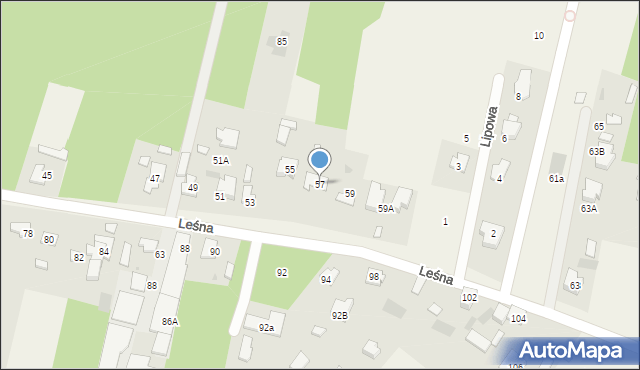 Wiktorów, Leśna, 57, mapa Wiktorów