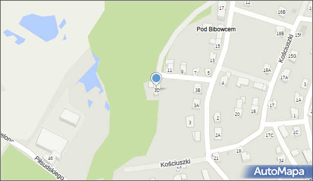 Wilamowice, Leśna, 3D, mapa Wilamowice