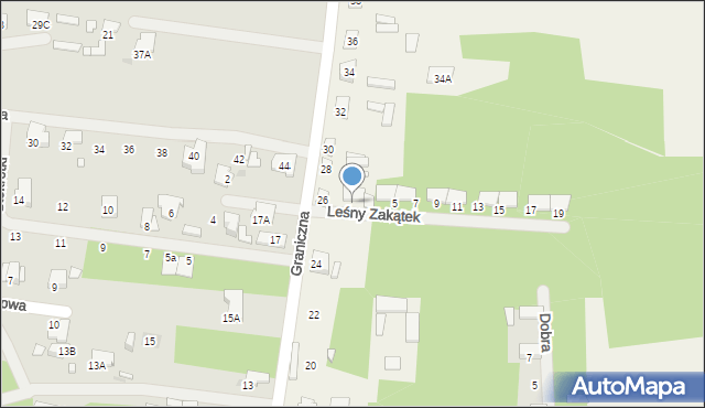 Wilczeniec, Leśny Zakątek, 3, mapa Wilczeniec