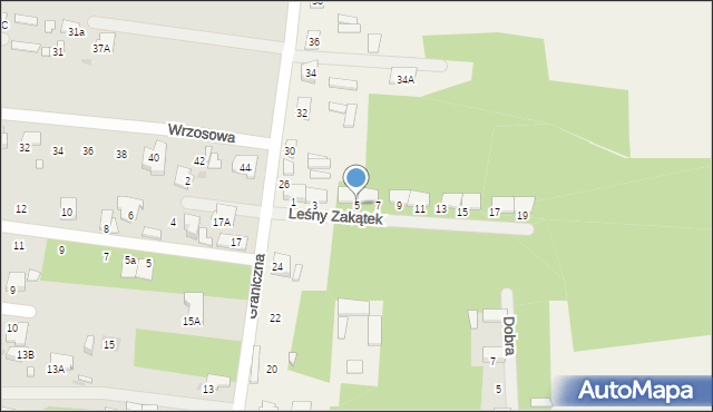 Wilczeniec, Leśny Zakątek, 5, mapa Wilczeniec