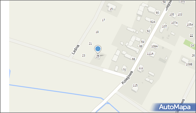 Wilków, Leśna, 25, mapa Wilków