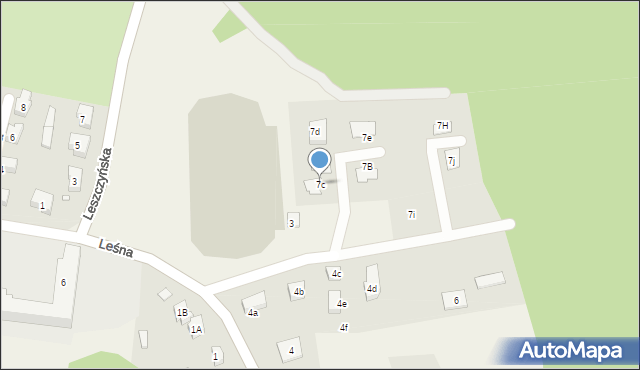 Wilków-Osiedle, Leśna, 7c, mapa Wilków-Osiedle