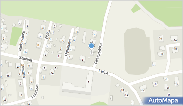 Wilków-Osiedle, Leszczyńska, 3, mapa Wilków-Osiedle