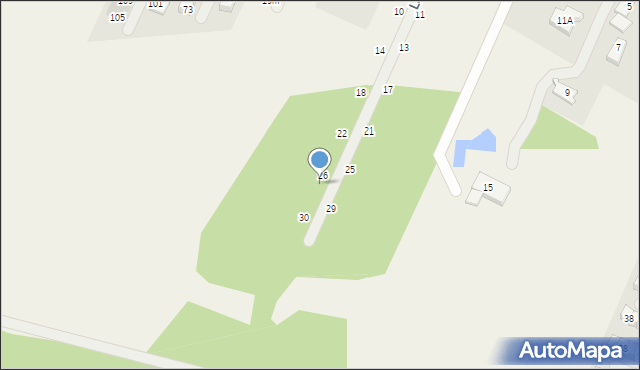 Wilkszyn, Leśny Zakątek, 28, mapa Wilkszyn