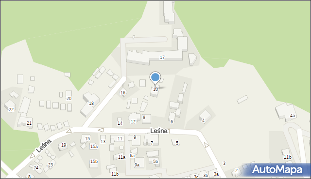 Wisełka, Leśna, 10, mapa Wisełka