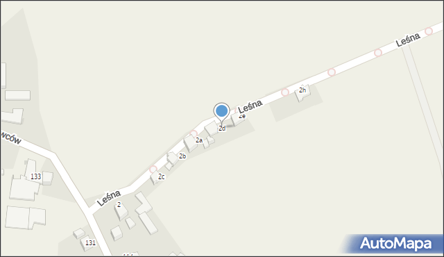 Wisła Wielka, Leśna, 2d, mapa Wisła Wielka