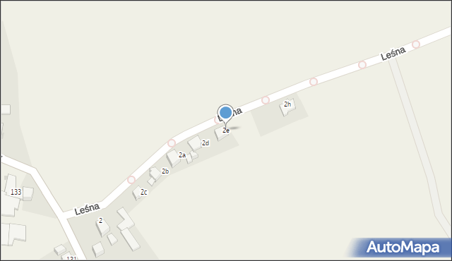 Wisła Wielka, Leśna, 2e, mapa Wisła Wielka