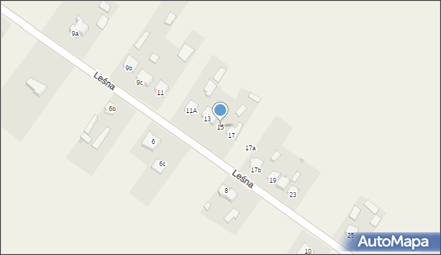 Witkowice, Leśna, 15, mapa Witkowice