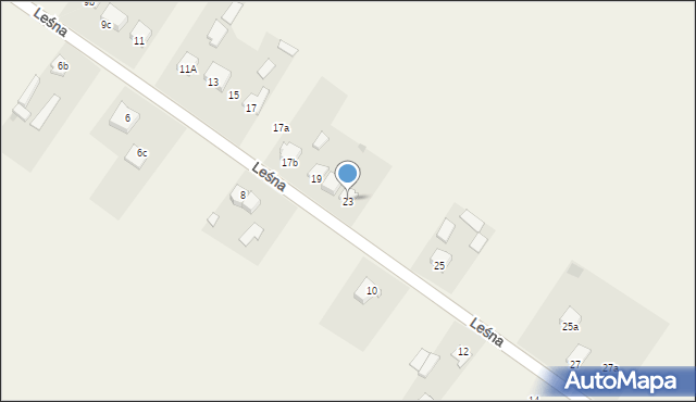 Witkowice, Leśna, 23, mapa Witkowice