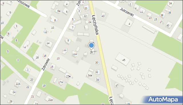 Włodzimierzów, Łęczyńska, 28, mapa Włodzimierzów