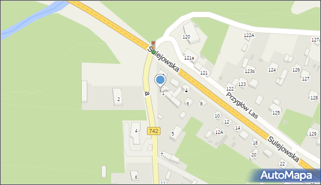 Włodzimierzów, Łęczyńska, 3, mapa Włodzimierzów