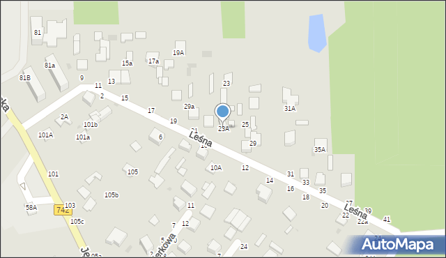 Włoszczowa, Leśna, 23A, mapa Włoszczowa