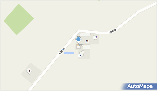 Wocławy, Lema Stanisława, 20, mapa Wocławy