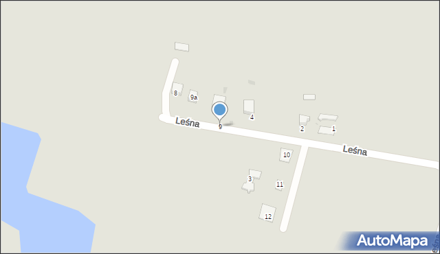 Wojnicz, Leśna, 9, mapa Wojnicz