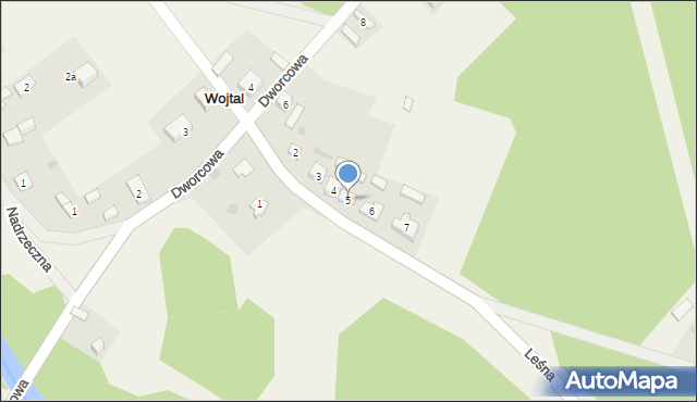 Wojtal, Leśna, 5, mapa Wojtal