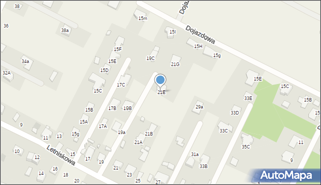 Wola Kopcowa, Letniskowa, 21E, mapa Wola Kopcowa