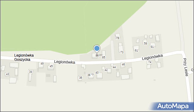 Wola Luborzycka, Legionówka, 15, mapa Wola Luborzycka