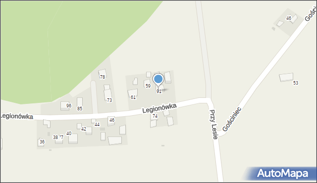 Wola Luborzycka, Legionówka, 29, mapa Wola Luborzycka