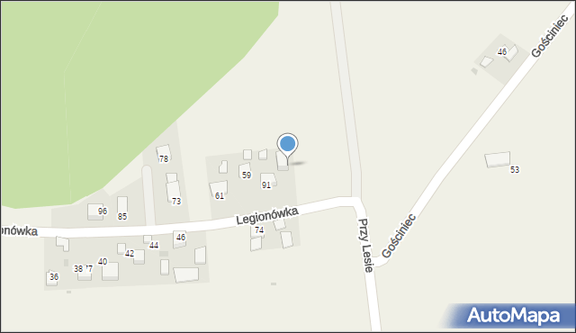 Wola Luborzycka, Legionówka, 31, mapa Wola Luborzycka