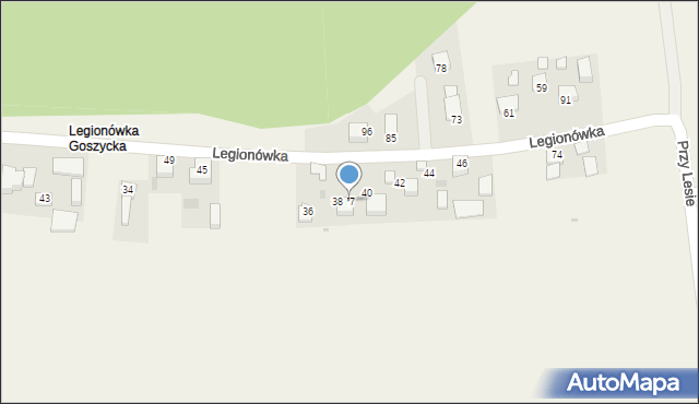 Wola Luborzycka, Legionówka, 52, mapa Wola Luborzycka