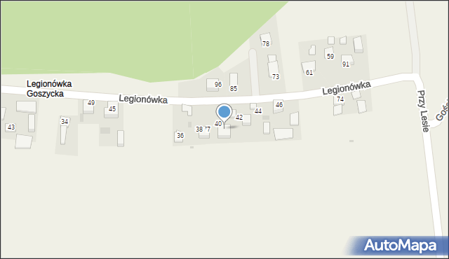 Wola Luborzycka, Legionówka, 54, mapa Wola Luborzycka