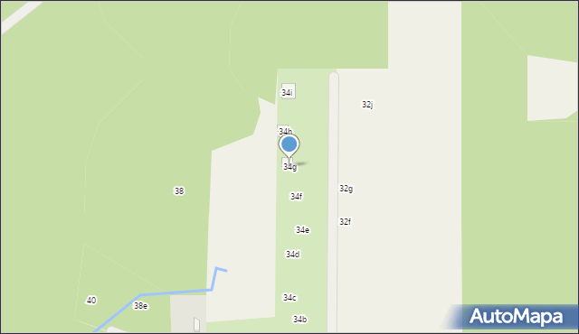 Wola Prażmowska, Leśna, 34g, mapa Wola Prażmowska