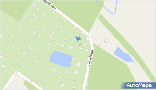 Wola Prażmowska, Letniskowa, 5, mapa Wola Prażmowska