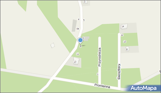 Wola Smolana, Leśne Echo, 9, mapa Wola Smolana