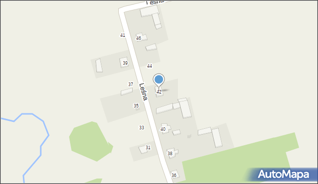 Wola Zambrowska, Leśna, 42, mapa Wola Zambrowska